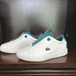 Lacoste White and Green Sneakers Minimalist Design
